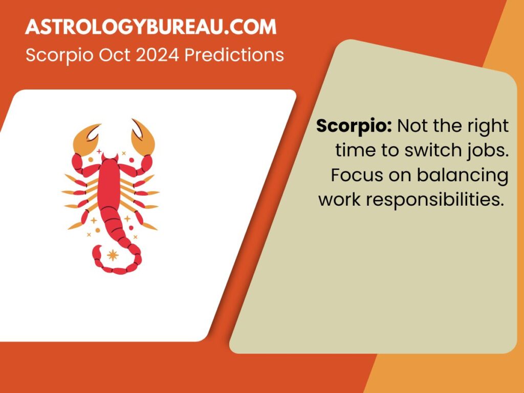 Scorpio Horoscope October 2024